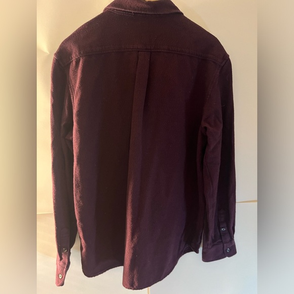 Vans burgundy long sleeve button up - Picture 2 of 4